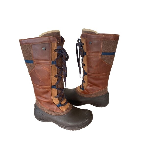 The North Face Insulated Shellista IV Tall Winter Boot W's 10.5 EU 41.5 Tan - Picture 12 of 12